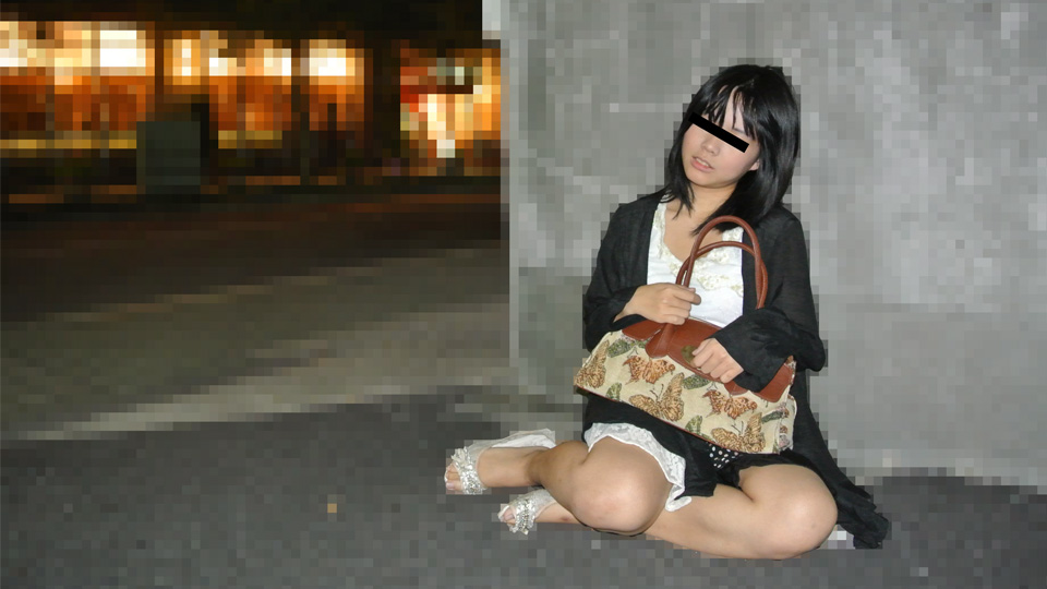 Creampie care for a cute girl captured on a late-night street corner